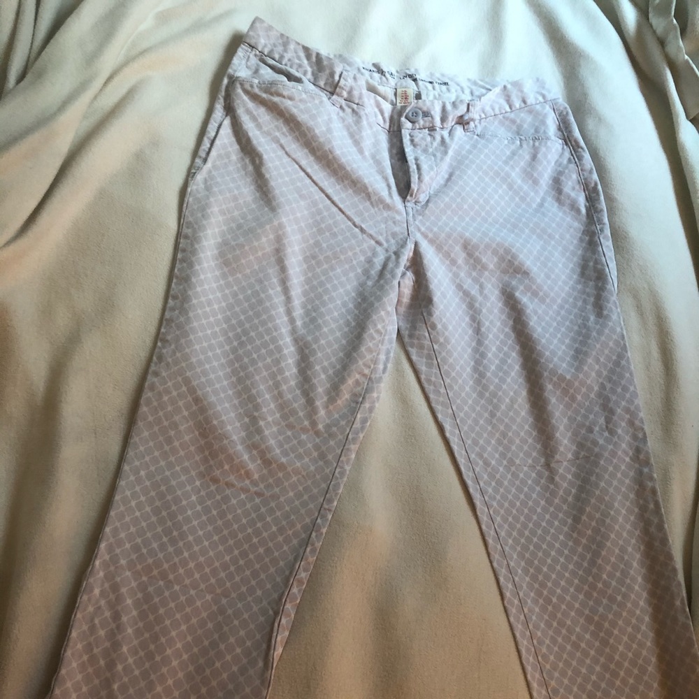 Purple patterned khakis by gap